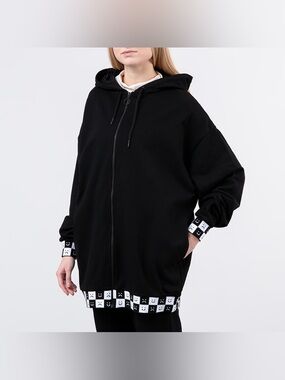 LAZY OAF Happy Sad Blocks Hoodie